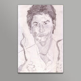Bollywood superstar SRK Shah Rukh Khan is an immensely spirited actor Wall Art