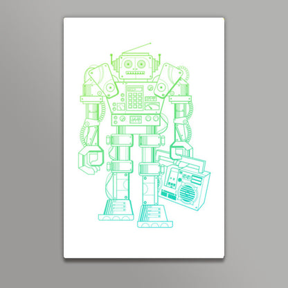 music robot Wall Art