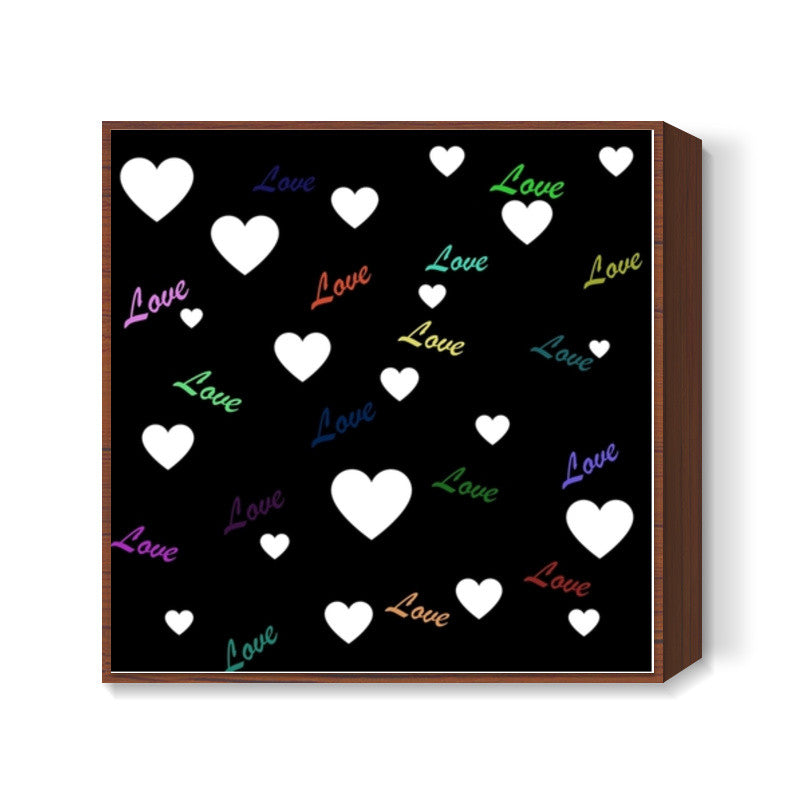 Love Hearts Square Art Prints