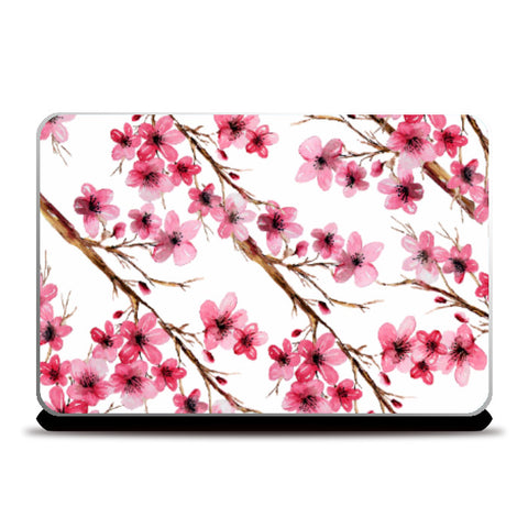 Laptop Skins, Cherry Blossom Floral Design Laptop Skin l Artist: Seema Hooda, - PosterGully