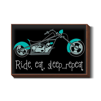 Ride, eat, sleep ... repeat ! Wall Art