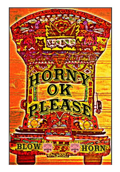 PosterGully Specials, Funny Horny Please Wall Art