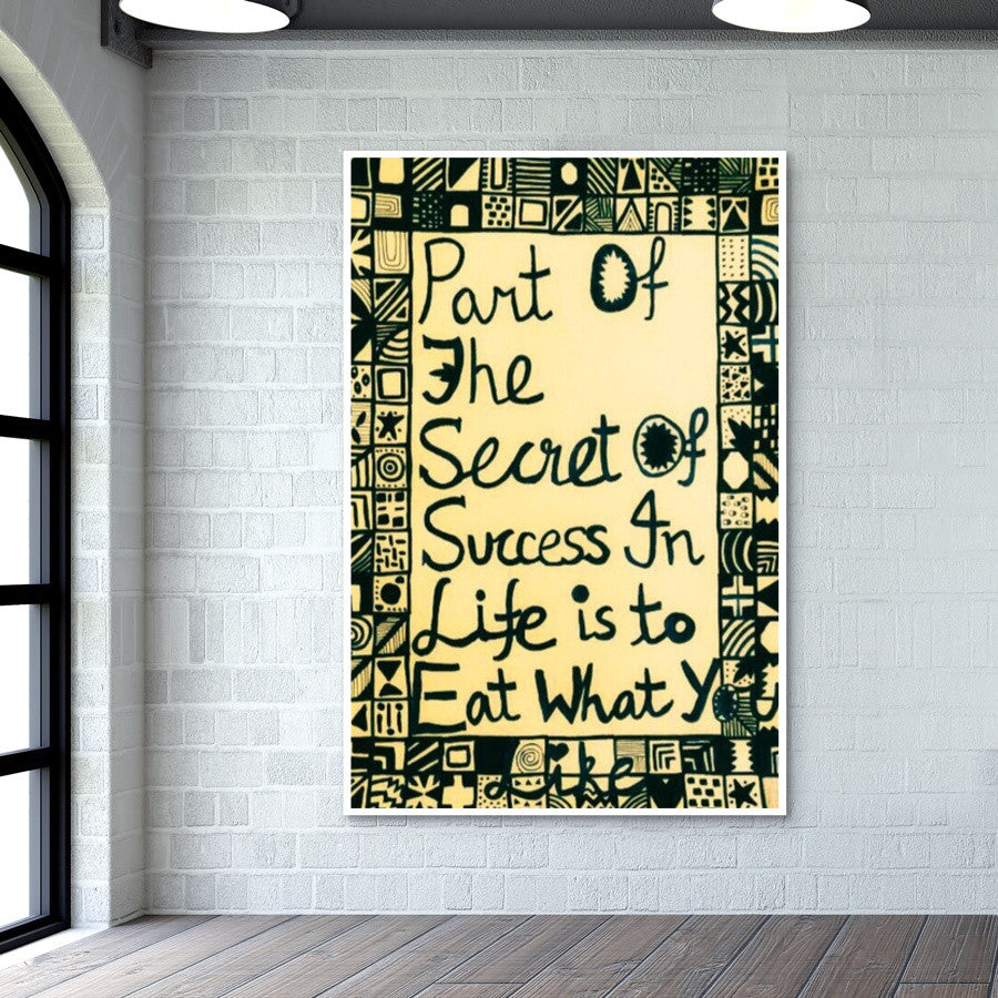 Secret to Success Wall Art
