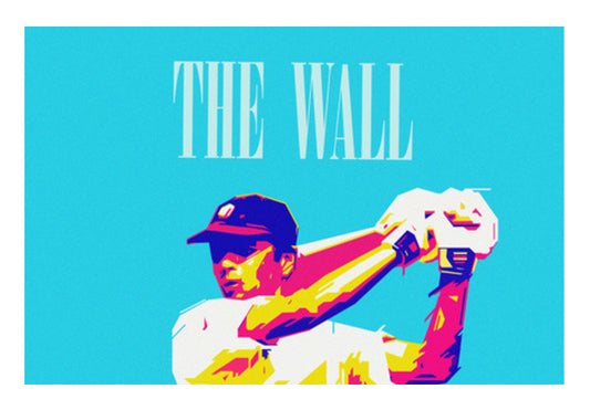 Wall Art, THE WALL DRAWID CRICKET INDIA WORLD CUP  Wall Art