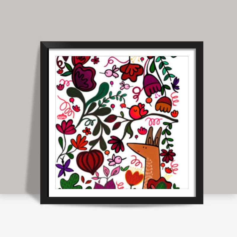 Floral Square Art Prints