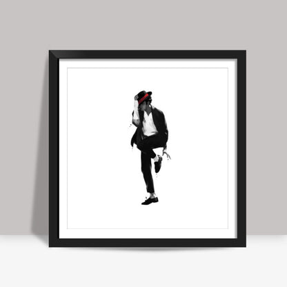 king of pop Square Art Prints