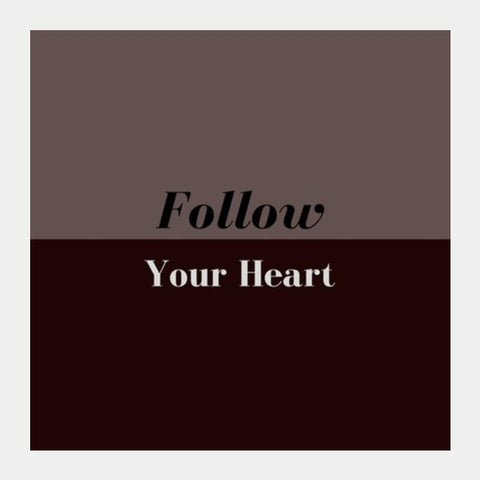 PosterGully Specials, Follow your heart Square Art Prints