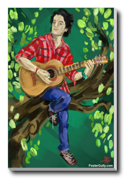 Wall Art, Guitar Painting Artwork