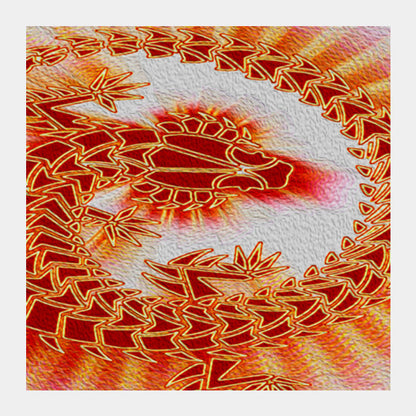 Square Art Prints, Lizard on the Wall Square Art Prints