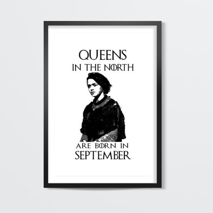 Game of Thrones | Arya Stark | Queens | September Wall Art