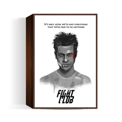 bradpitt-fight club Wall Art