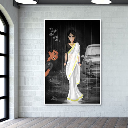 Ek ladki bheegi bhagi Wall Art