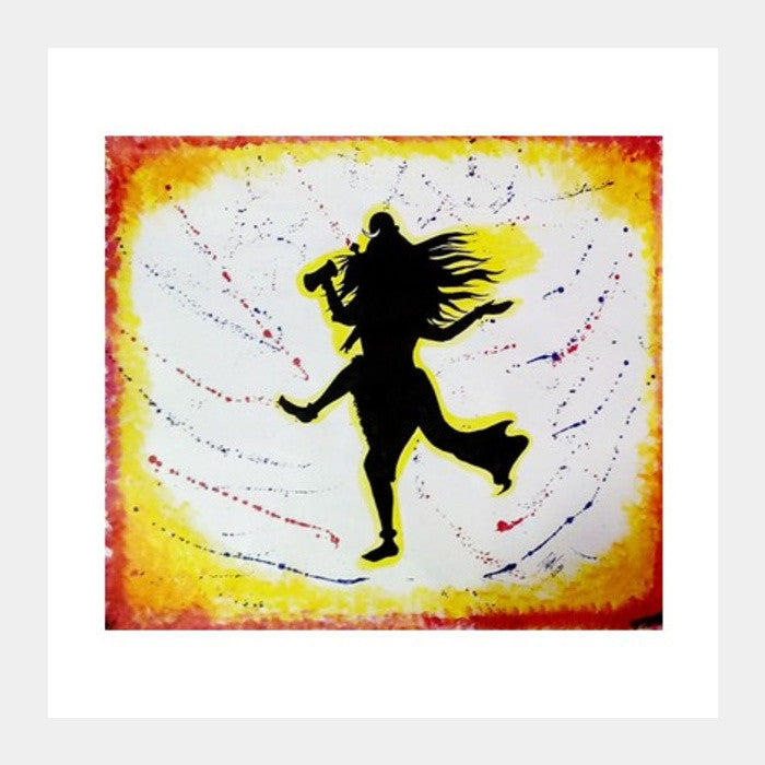 Square Art Prints, Lord shiva Square Art Prints