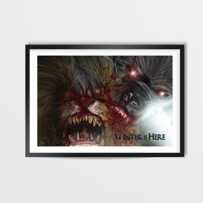 Winter is here Wall Art