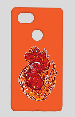 Rooster On Fire Google Pixel 2 XL Cases