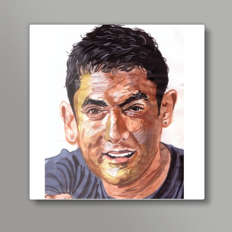 Unique begins with U- Aamir Khan Square Art Prints