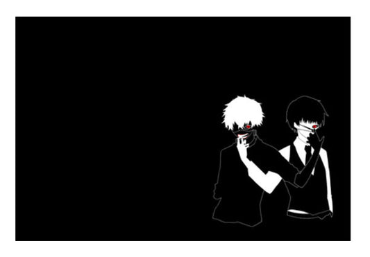 kaneki dark and ligh Wall Art