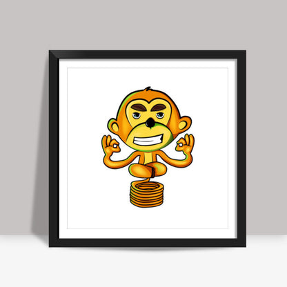 Yogi Monkey Square Art Prints