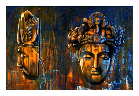 Bodhisattva Mask Wall Art