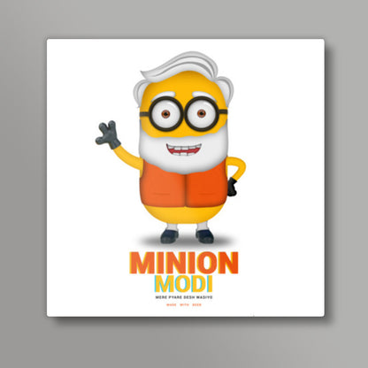 Minion Modi (made with beer) Square Art Prints