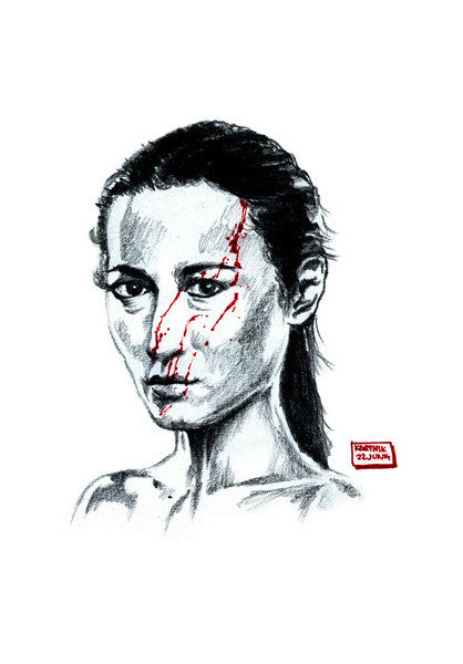 Wall Art, Hammer Girl from The Raid 2 Wall Art