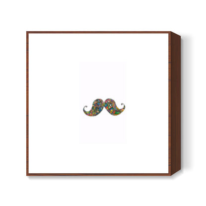 Moustache square art prints
