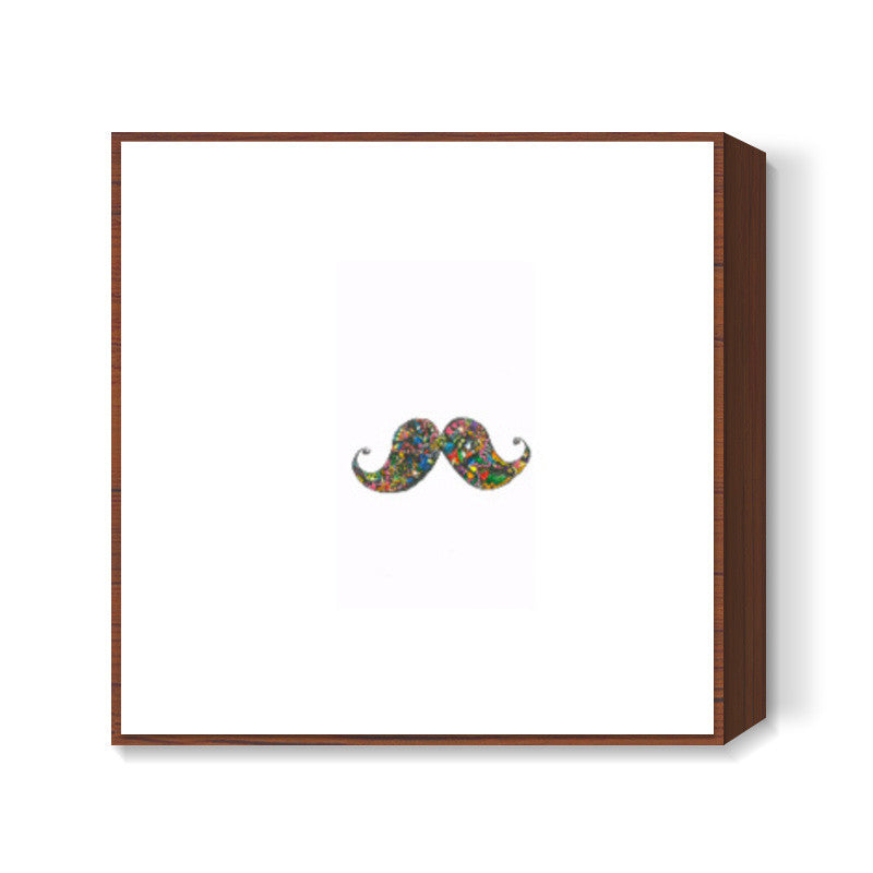 Moustache square art prints