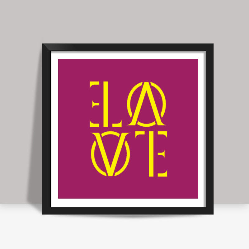 Its LOVE back and forth Square Art Prints