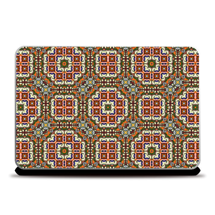 Decorative Geometric Tile Pattern Laptop Skins