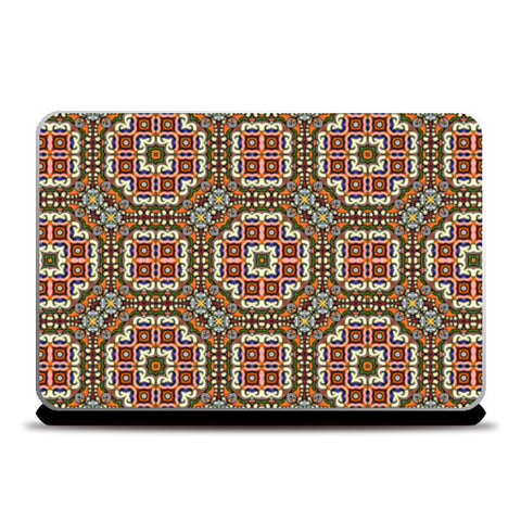 Decorative Geometric Tile Pattern Laptop Skins