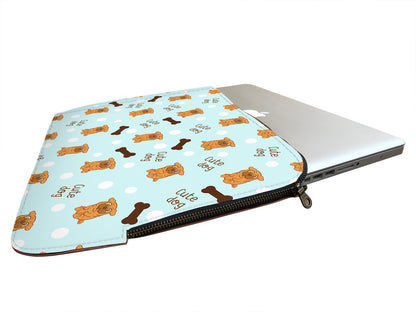 Cute Dog Pattern Laptop Sleeve