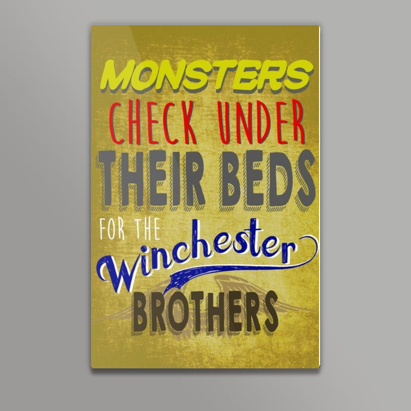 Supernatural winchester brothers  Wall Art