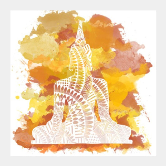 Square Art Prints, Buddha Square Art Prints