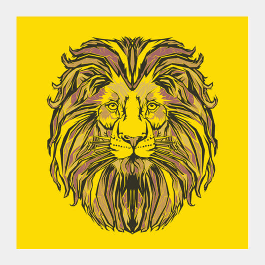 Lion Pop Art  Square Art Prints