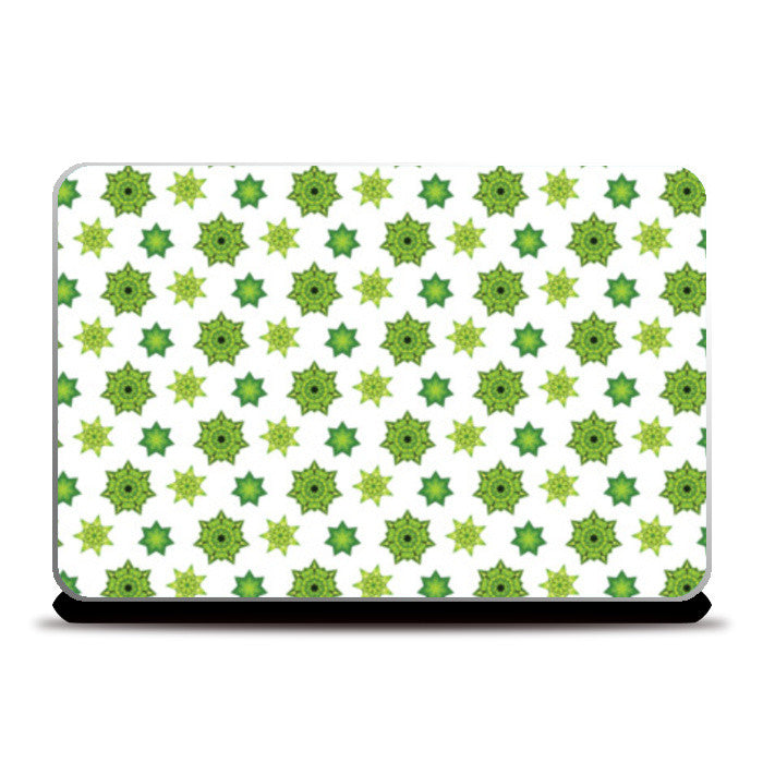 Green star Pattern Laptop Skins