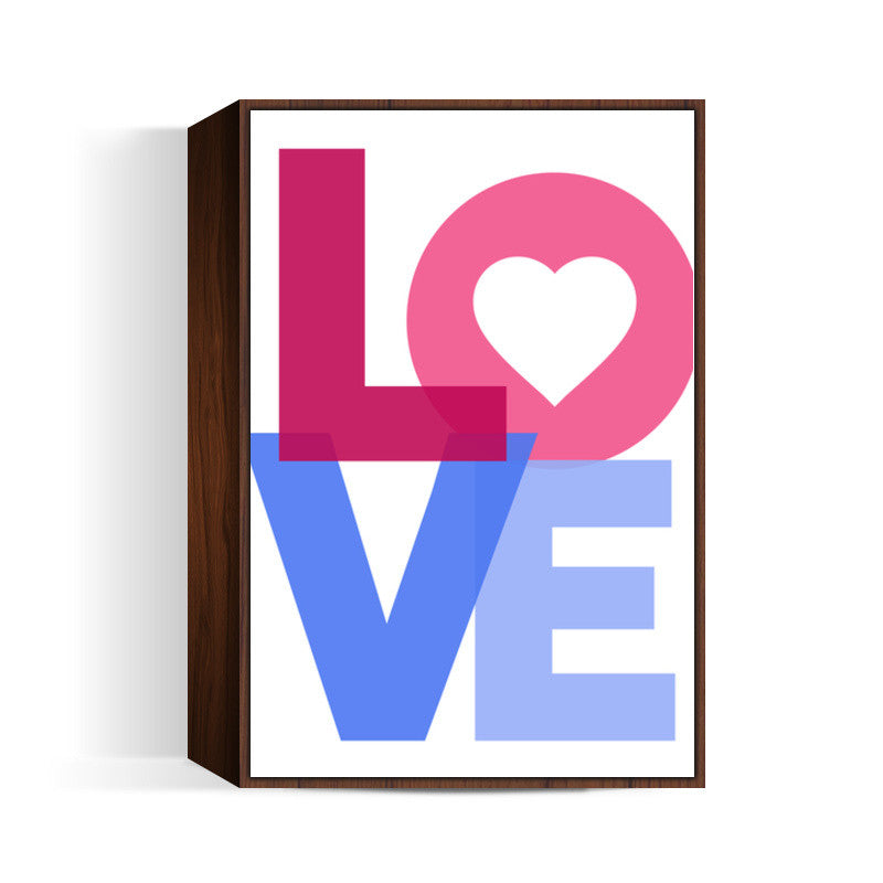 Love Typo Wall Art