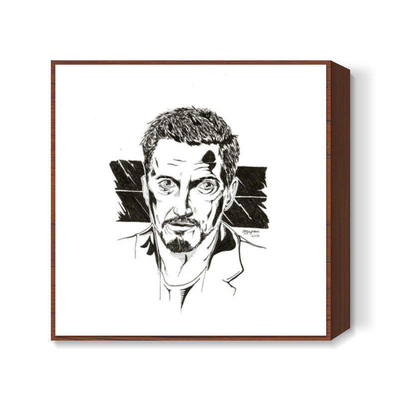 Robert Downey Jr. Artwok Square Art Prints