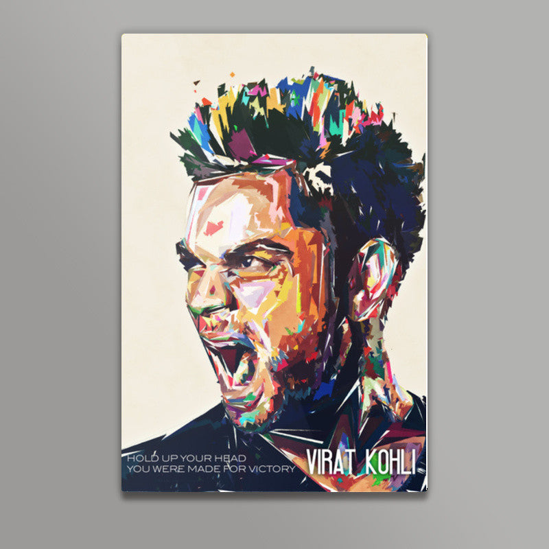 virat kohli fan art Wall Art