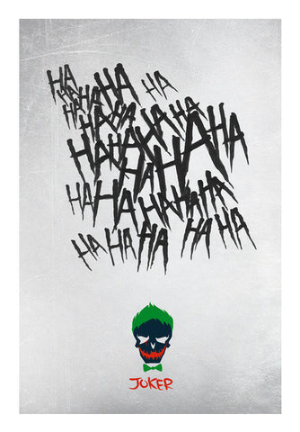 Suicide Squad Joker Laugh - Ha Ha Ha Wall Art