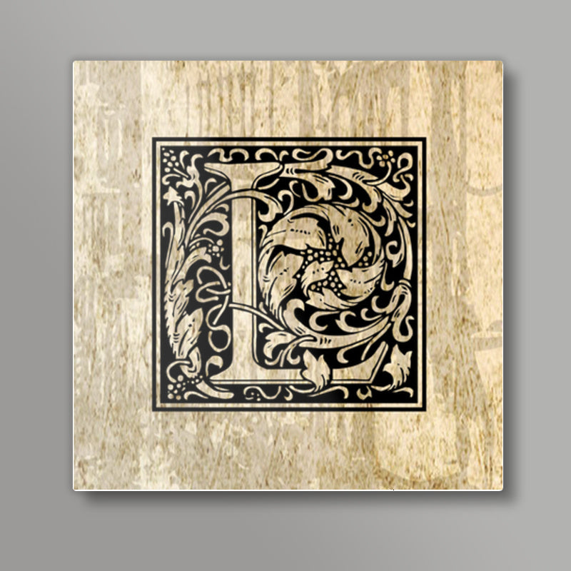 Ornate L Square Art Prints
