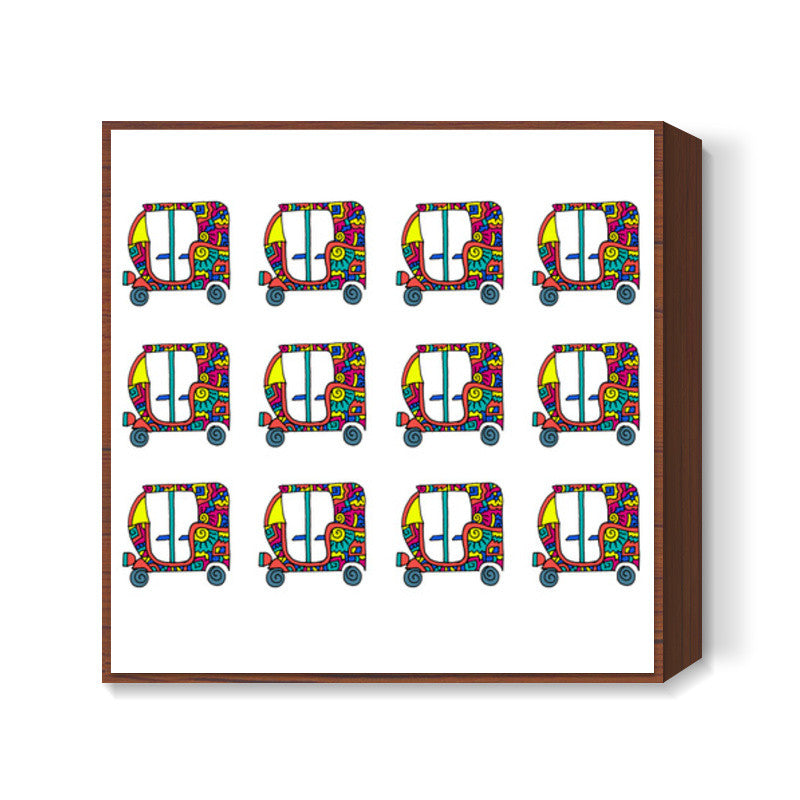 Rickshaw Zenscrawl Square Art Prints