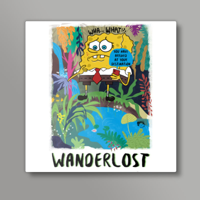 Wanderlost spongebob Square Art Prints