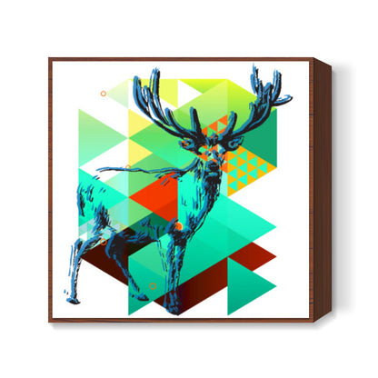 Deer Graphing Square Art | Lotta Farber