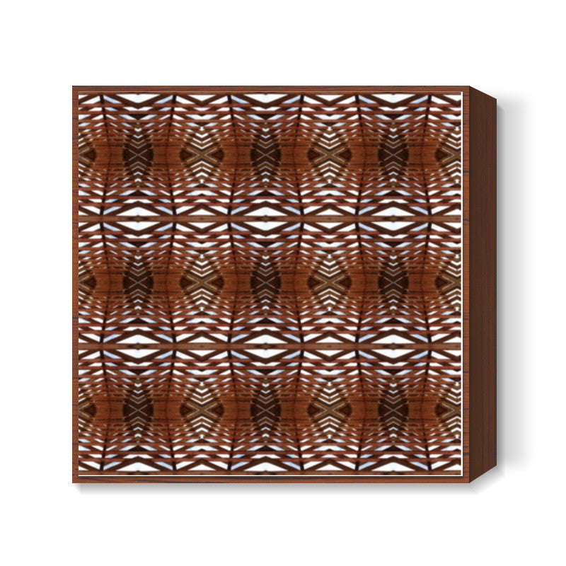Wooden Architecture Texture Pattern Interior Decor Square Art Prints