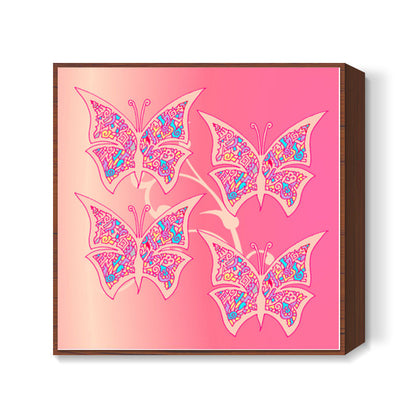 Butterflies Zenscrawl Square Art Prints