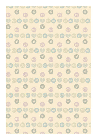 Many Love Hearts Pattern Art PosterGully Specials