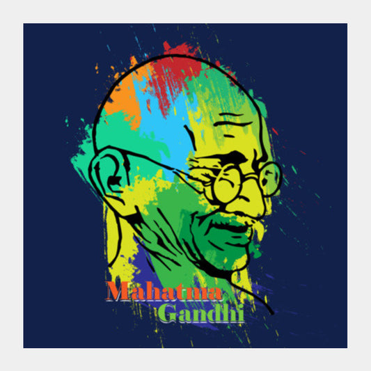 Mahatma Gandhi Square Art Prints PosterGully Specials