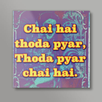 Chai hai thoda pyar Square print | Dhwani Mankad