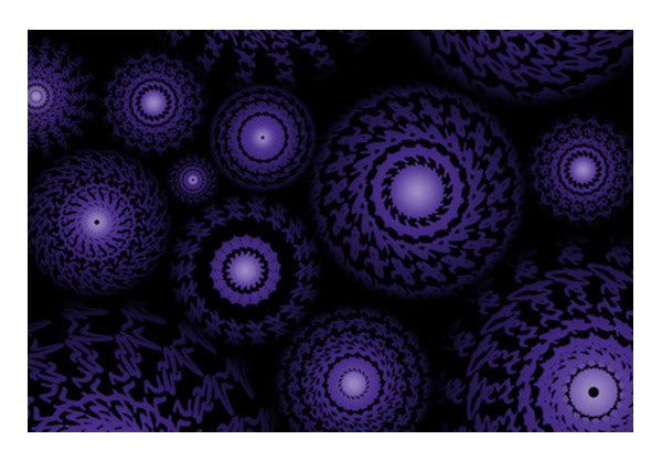 Wall Art, Purple Spirograph Wall Art