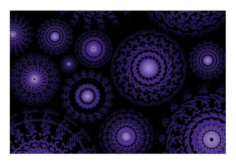 PosterGully Specials, Purple Spirograph Wall Art